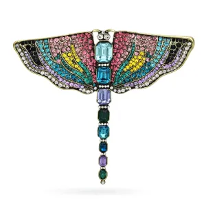 Luxury Dragonfly Brooches For Women Sparkling Rhinestone  Party Office Brooch