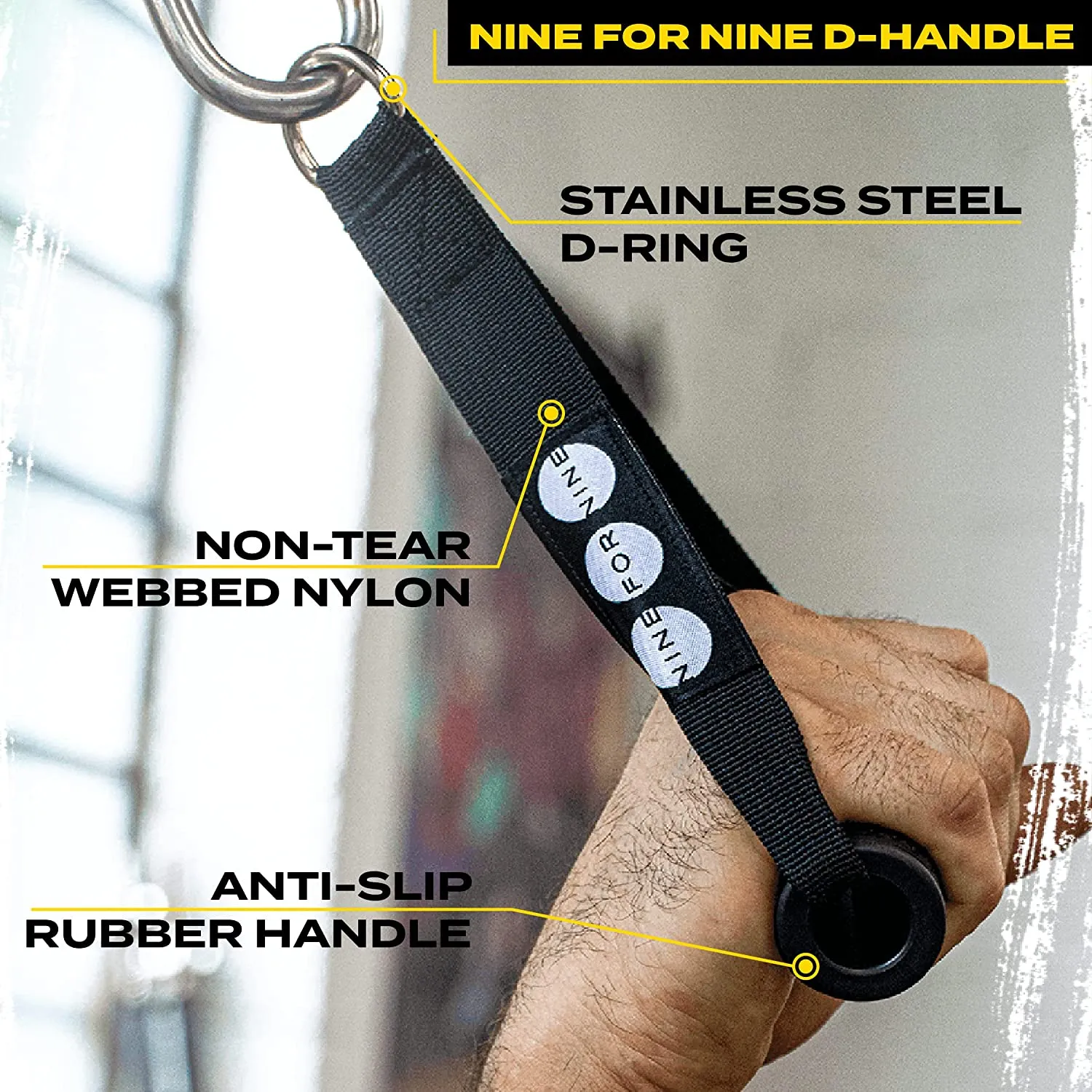 Nine For Nine Nylon Single D Handle