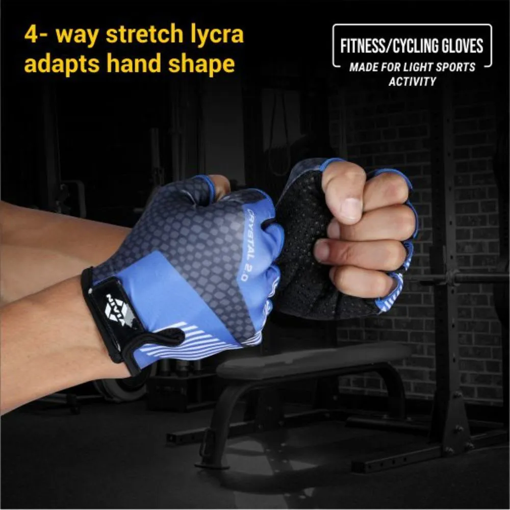 Nivia Crystal 2.0 Fitness Glove Medium - Purple