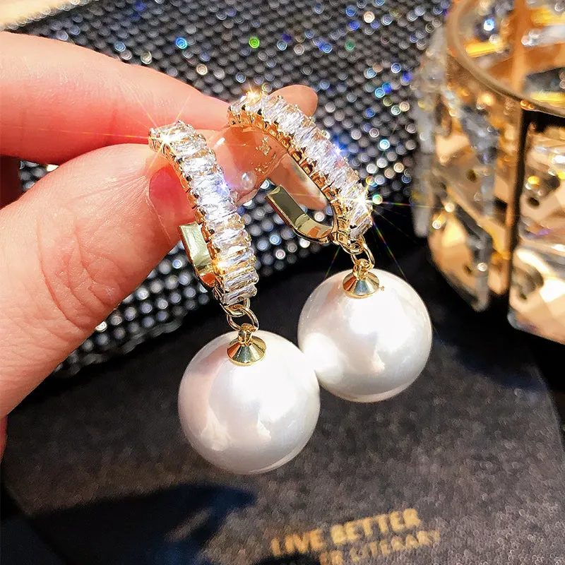 Pearl Drop Earrings for Women