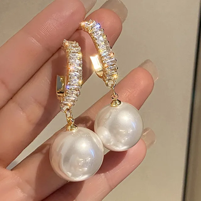 Pearl Drop Earrings for Women