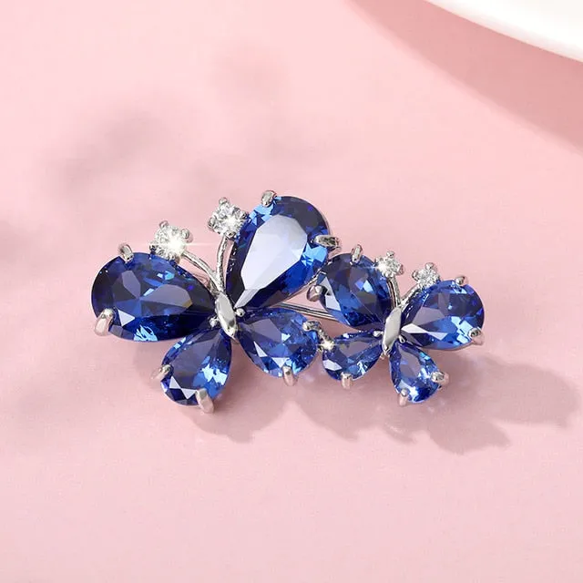 "Cute" Rhinestone Brooches