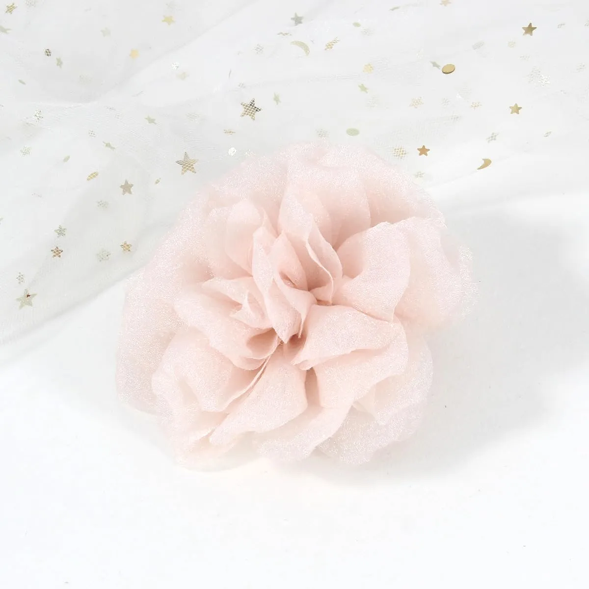Rose & Flower Brooches | Hair & Lapel Pins | 4.3 Inch Rose Pin, Beige