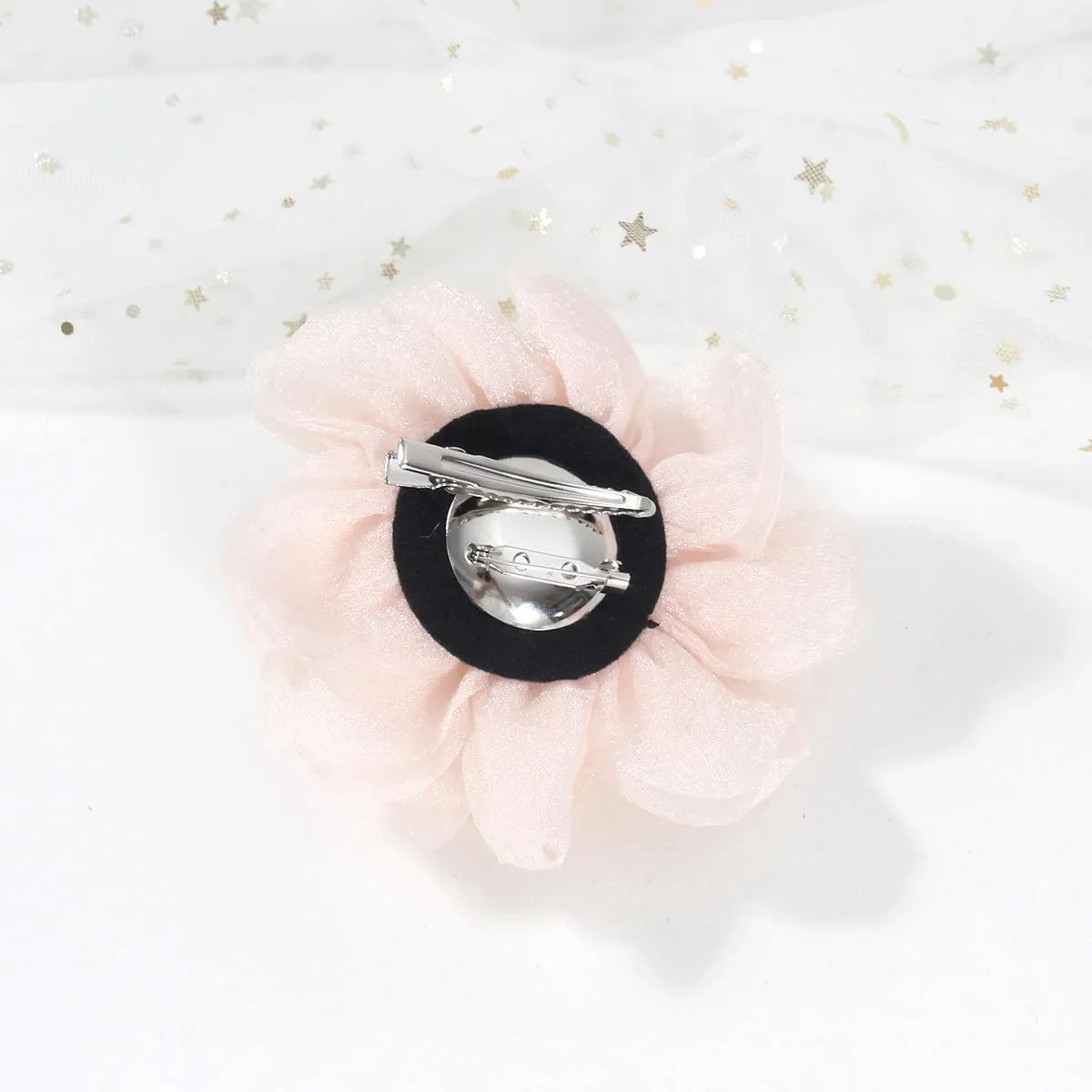 Rose & Flower Brooches | Hair & Lapel Pins | 4.3 Inch Rose Pin, Beige