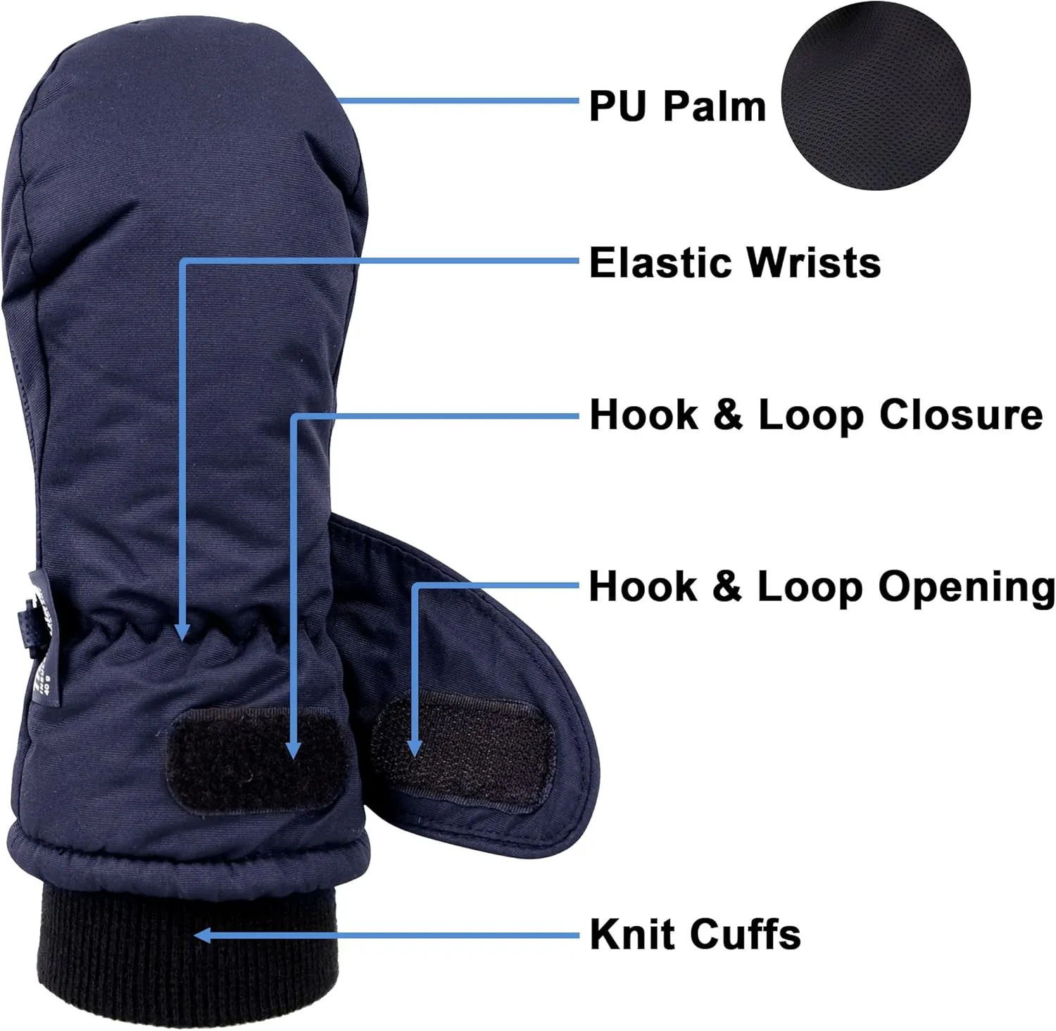 SimpliKids Children's Snow Gloves Sports Insulation Waterproof Winter Kids Ski Mittens