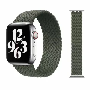 Solo Loop Bands Compatible With Apple Watch Band for 38MM 40MM 41MM M-Green