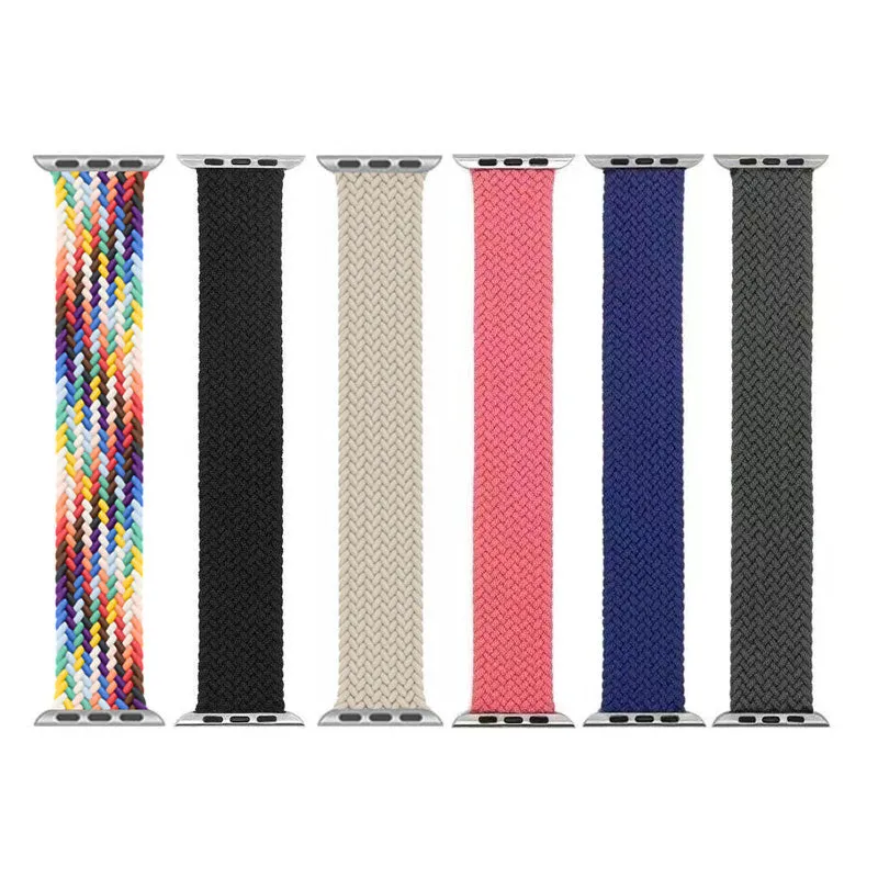 Solo Loop Bands Compatible With Apple Watch Band for 42MM 44MM 45MM M-Blue