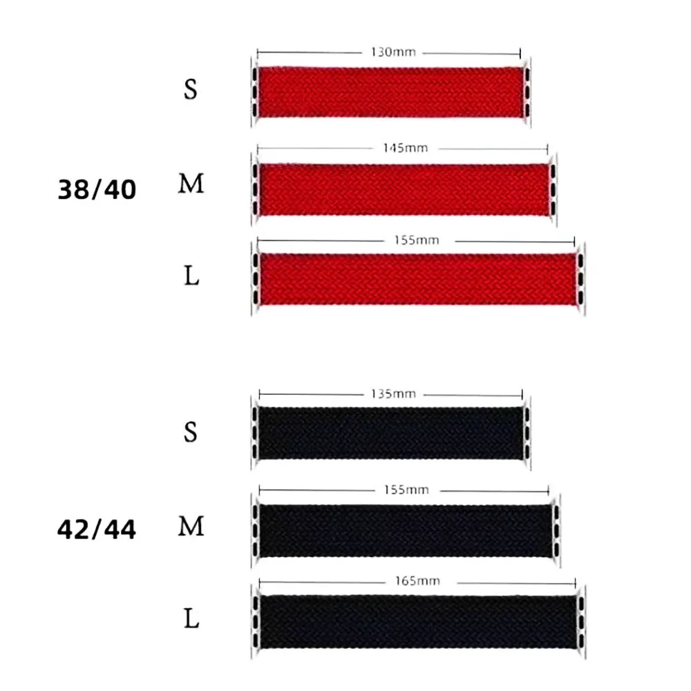 Solo Loop Bands Compatible With Apple Watch Band for 42MM 44MM 45MM M-Blue