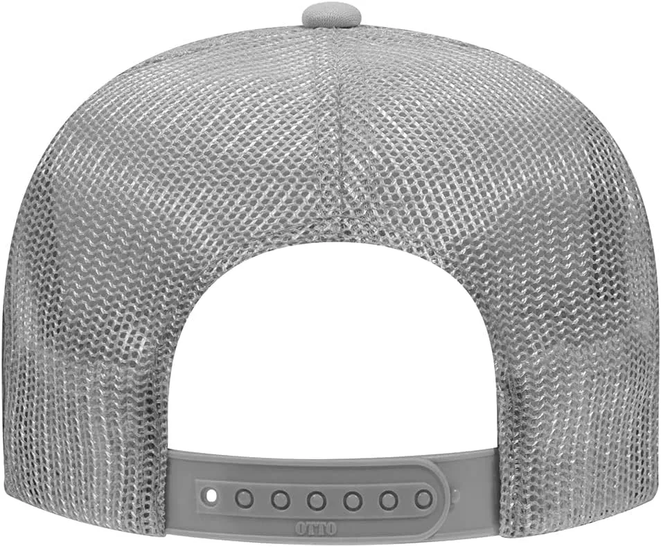 The Hat Pros High Crown 5 Panel Mesh Back Foam Front Trucker Cap with Snapback Closure | Bulk Packs Available