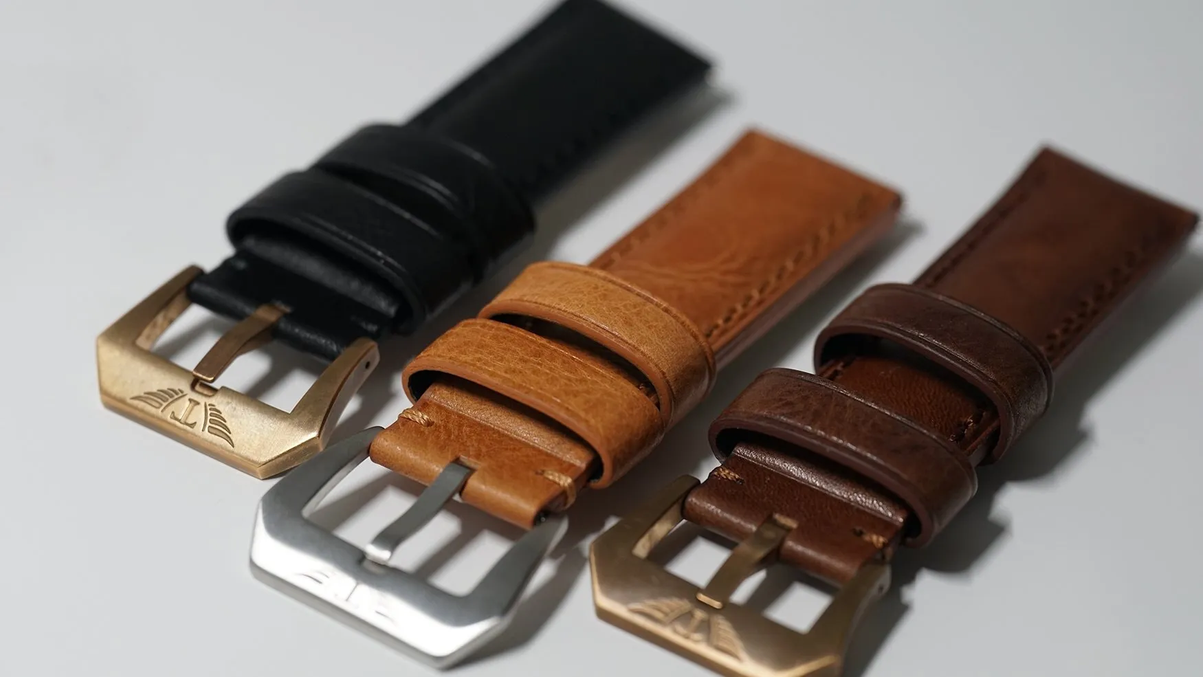 TORSK-DIVER Vintage Brown Leather Strap (Long)