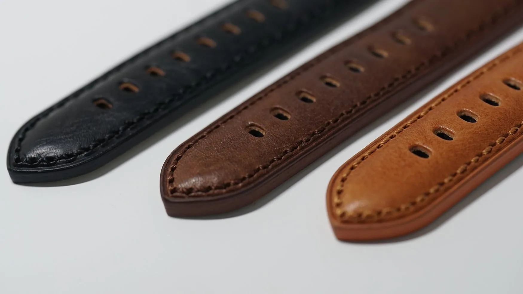 TORSK-DIVER Vintage Brown Leather Strap (Long)