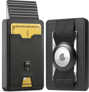 TRAVANDO Swype AirTag* Slim Wallet for Men Metal RFID Blocking Mens Wallet Card Case