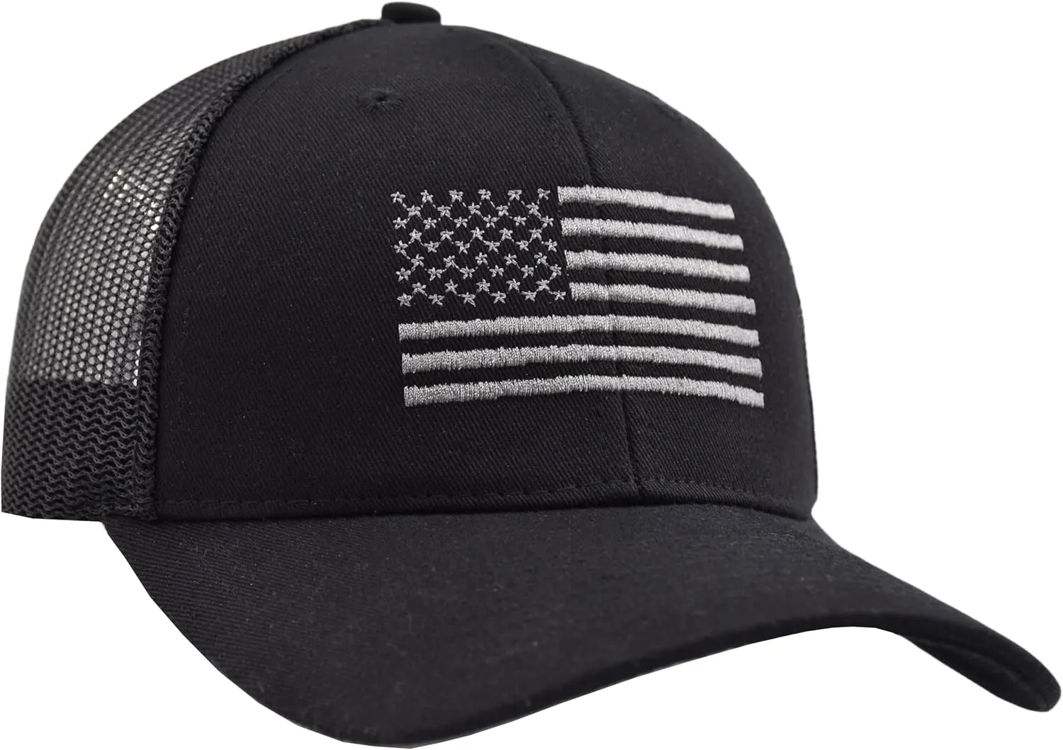 TSSGBL American Flag Trucker Hat [ M, L, XL,XXL] Men Women Snapback Breathable Mesh-Back USA Patriotic Baseball Cap
