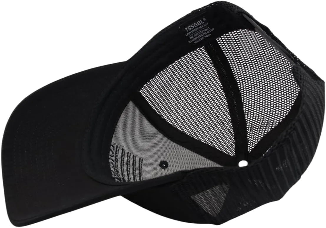 TSSGBL American Flag Trucker Hat [ M, L, XL,XXL] Men Women Snapback Breathable Mesh-Back USA Patriotic Baseball Cap