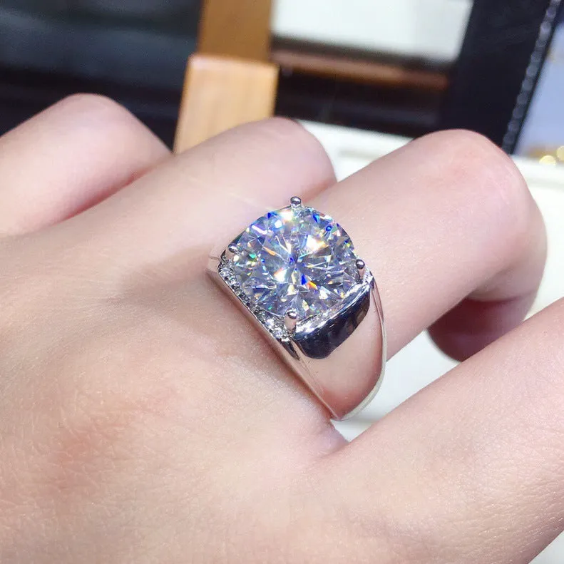 Wholesale Copper Imitation Mosang Diamond Rings