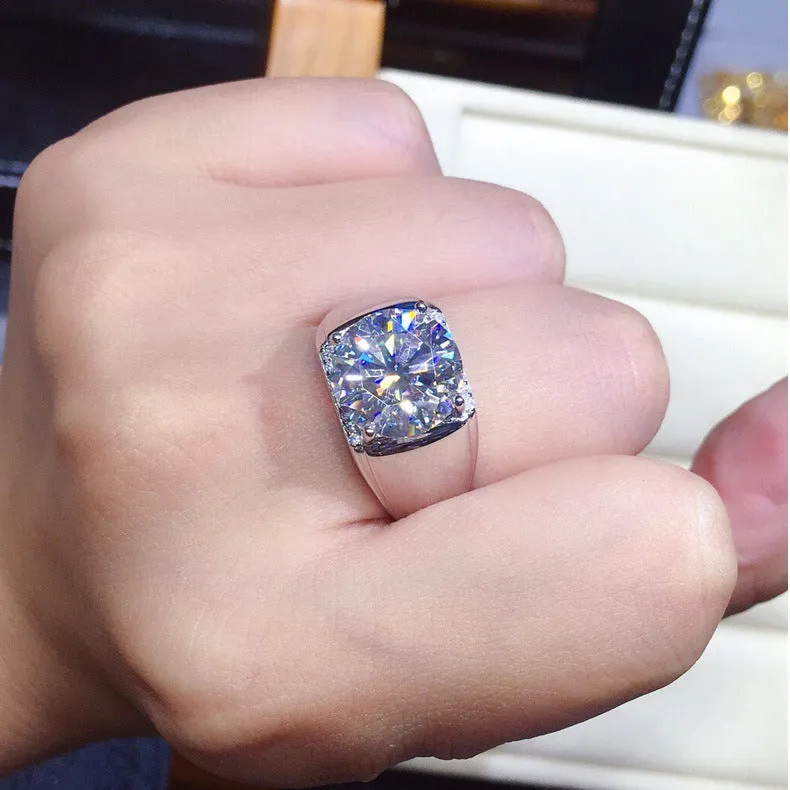 Wholesale Copper Imitation Mosang Diamond Rings