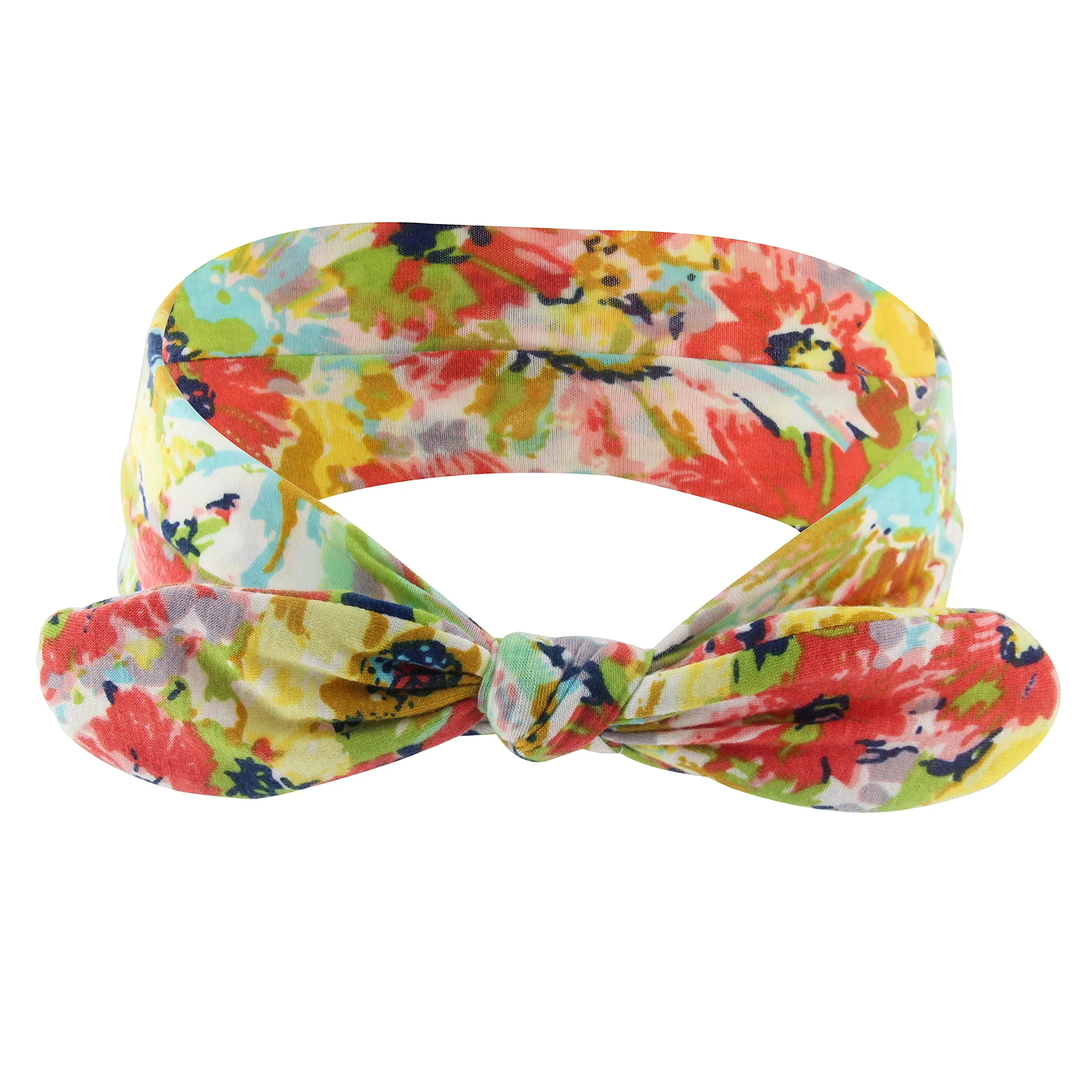 Yeshan Bow Headbands for Women Boho Wide Bandana Headbands Flower Printed Rabbit Ears Hair Bands Fashion and Sport Hair Accessories for Women and Girls,Pack of 6